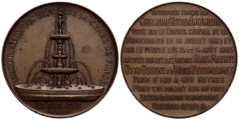 Neuenburg / Neuchâtel La Chaux-de-Fonds
 Bronzemedaille / Bronze medal 1887. 46...