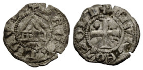 Waadt / Vaud Lausanne, Bistum / Bishopric
Anonyme Prägungen / Anonymous coinage Obol o.J. / ND. 12.2 mm. Silber / Silver. Tempel über 3 Kugeln / temp...