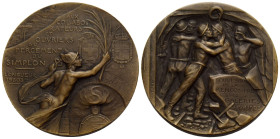 Wallis / Valais
 Bronzemedaille / Bronze medal 1905. 38.0 mm..Für die Mitarbeiter des Simplon-Tunnelbaus / to the collaborators and workers of the Si...
