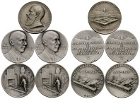 Zug
 Silbermedaillen / Silver medals 1912 / 1935 / 1937. 1912 20.2 g., 30.2 mm. JULIUS WEBER, PRÄSIDENT DER METALLWAREN-FABRIK-ZUG 1893 - 1906. Stemp...