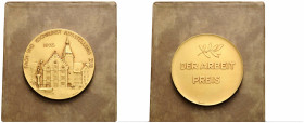 Zug
 Messingmedaille vergoldet / Gilt brass medal 1935. 50.0 mm. Professional and culinary art exhibition Zug, legend FACH- UND KOCHKUNST AUSSTELLUNG...
