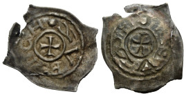 Zürich / Zurich Fraumünsterabtei / abbey
 Vierzipfliger Pfennig o.J. / ND. (12 Jh./century). 18.4 mm. Silber / Silver. Brakteat,�kleines Kreuz im Kre...