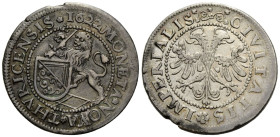 Zürich / Zurich Stadt und Kanton / City and canton
 Halbtaler / Half thaler 1622. 34.95 mm. Silber / Silver. Adler mit Nimbus. HMZ 2-1147c. 14.14 g. ...