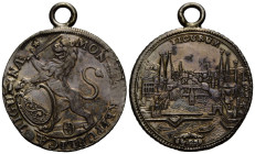 Zürich / Zurich Stadt und Kanton / City and canton
 Halbtaler / Half thaler 1741. 32.8 mm. Silber / Silver. Stadtansicht / city view. HMZ 2-1165mm. 1...