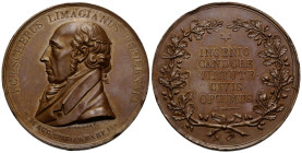 Zürich / Zurich Stadt und Kanton / City and canton
 Bronzemedaille / Bronze medal 1823. 50.4 mm. auf den Tod von / on the death of Johann Conrad Esch...