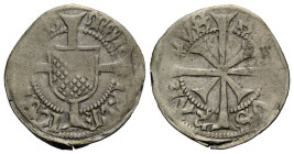 Zürich / Zurich Stadt / City
 Etschkreuzer o.J. / ND. 18.2 mm. Zürich. Wappen auf Kreuz. HMZ 2-1112a. 1.00 g. Sehr schön / Very fine.