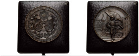 Schützentaler & Schützenmedaillen / Shooting talers & Shooting medals Bern / Berne
 Bronzemedaille / Bronze medal 1893. 45.0 mm Biel. Westschweizeris...