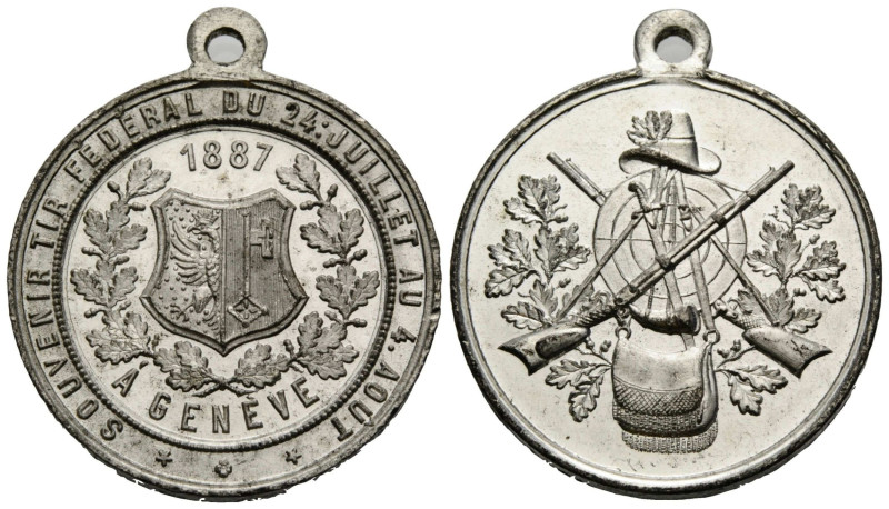 Schützentaler & Schützenmedaillen / Shooting talers & Shooting medals Genf / Gen...