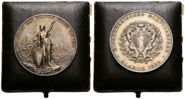 Schützentaler & Schützenmedaillen / Shooting talers & Shooting medals Glarus
 Silbermedaille / Silver medal 1892. 45.0 mm. Eidgenössisches Schützenfe...