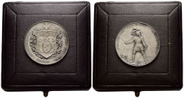 Schützentaler & Schützenmedaillen / Shooting talers & Shooting medals Graubünden / Grisons
 Silbermedaille / Silver medal 1900. 33.0 mm. Chur. Graubü...