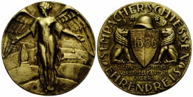 Schützentaler & Schützenmedaillen / Shooting talers & Shooting medals Luzern / Lucerne
 Vergoldete Bronzemedaille / Gilt Bronze medal o. J. / ND. 43 ...