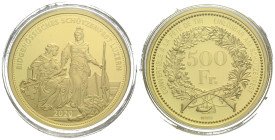 Schützentaler & Schützenmedaillen / Shooting talers & Shooting medals Luzern / Lucerne
 500 Franken / 500 Francs 2020 33.0 mm. Gold 0.999.Luzern Eidg...