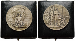 Schützentaler & Schützenmedaillen / Shooting talers & Shooting medals Neuenburg / Neuchâtel
 Silbermedaille / Silver medal 1898. 45.0 mm. Tir fédéral...