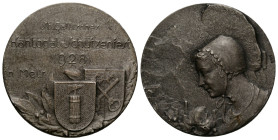 Schützentaler & Schützenmedaillen / Shooting talers & Shooting medals St. Gallen
 Silbermedaille / Silver medal 1928. 30.0 mm. Mels. St. Gallisches K...