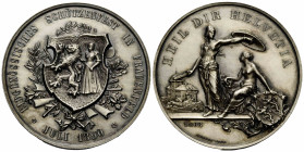 Schützentaler & Schützenmedaillen / Shooting talers & Shooting medals Thurgau / Thurgovia
 Silbermedaille / Silver medal 1890. 45.0 mm. Frauenfeld. S...