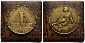 Schützentaler & Schützenmedaillen / Shooting talers & Shooting medals Tessin / Ticino
 Bronzemedaille / Bronze medal 1929. 50.0 mm. Tiro federale, Sc...