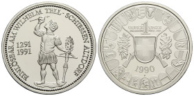 Schützentaler & Schützenmedaillen / Shooting talers & Shooting medals Uri
 Palladium 1990. 33.0 mm. 1 oz Palladium. Wilhelm Tell Schiessen / Shooting...