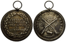 Schützentaler & Schützenmedaillen / Shooting talers & Shooting medals Waadt / Vaud
 Silbermedaille / Silver medal o.J. / ND. 33.0 mm. Aubonne. Sociét...