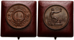 Schützentaler & Schützenmedaillen / Shooting talers & Shooting medals Zürich / Zurich
 Kupfermedaille / Copper medal 1895. 45.0 mm. Winterthur. Schüt...