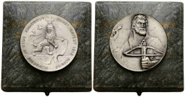 Schützentaler & Schützenmedaillen / Shooting talers & Shooting medals Zürich / Zurich
Versilberte Bronzemedaille / Silvered bronze medal 1912. 40 mm....