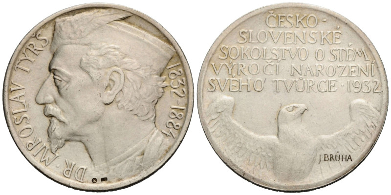 Silbermedaille / Silver medal 1932 42.0 mm. K. 0.987. Auf den 100. Geburtsjahres...