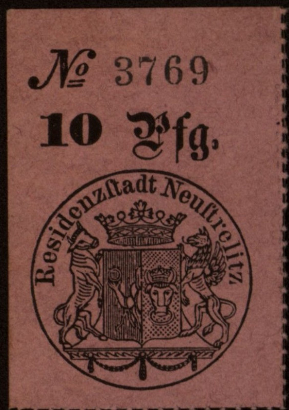 Deutschland vor 1918 Geldscheine der altdeutschen Staaten
Neustrelitz (Mecklenb...