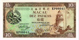 Macau (China) Portuguisische Administration / Portuguese Administration
 10 Patacas 1988. 26.-27.11.1988. 35 Jahre grosser Preis Macao, Ausgabe in Pa...