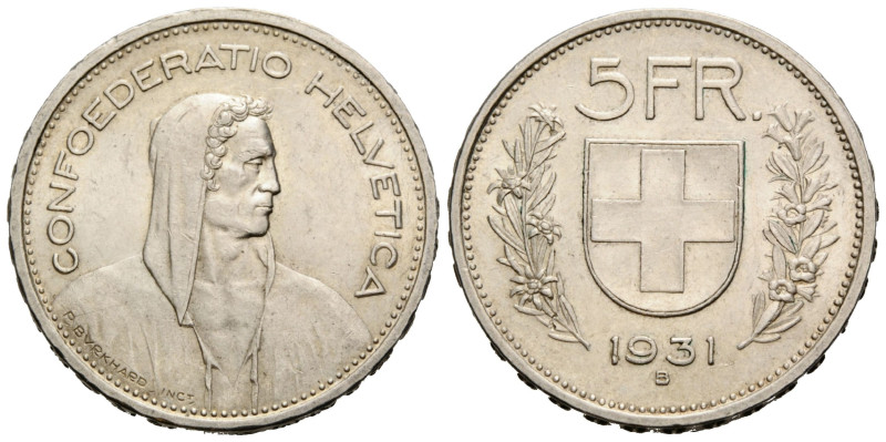 Eidgenossenschaft / Confederation Bundesmünzen / Federal Coins
 5 Franken 1931 ...