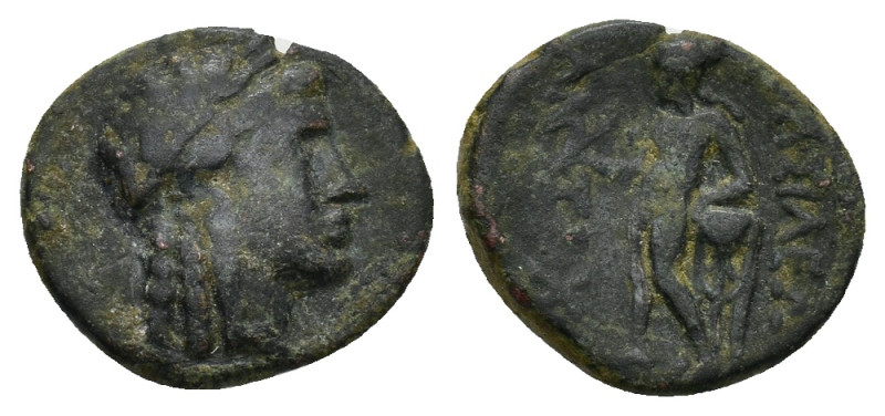 SELEUKID KINGDOM. Antiochos III Megas.(Circa 223-187 BC).AE. Sardes (3.6 Gr. 17m...