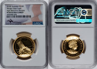 Elizabeth II gold Proof High Relief "Wedge-Tailed Eagle" 100 Dollars (1 oz) 2019-P PR69 Ultra Cameo NGC, Perth mint. Mintage: 500. First Releases. Sla...