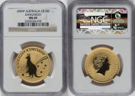 Elizabeth II 5-Piece Certified gold "Kangaroo" Proof Set 2009-P MS69 NGC, 1) 100 Dollars (1 oz) 2) 50 Dollars (1/2 oz) 3) 25 Dollars (1/4 oz) 4) 15 Do...