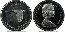 Elizabeth II silver Prooflike "Confederation Centennial" Dollar 1967 PL67 NGC, Royal Canadian mint, KM70. HID09801242017 © 2023 Heritage Auctions | Al...