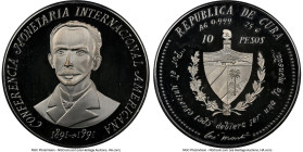 Republic silver Proof "American International Monetary Conference" 10 Pesos 1991 PR68 Ultra Cameo NGC, KM329. HID09801242017 © 2023 Heritage Auctions ...