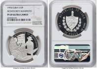 Republic silver Proof "Montecristi Manifesto" 10 Pesos (1 oz) 1994 PR69 Ultra Cameo NGC, Havana mint, KM408. HID09801242017 © 2023 Heritage Auctions |...