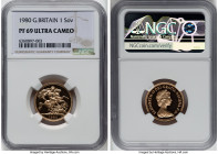 Elizabeth II gold Proof Sovereign 1980 PR69 Ultra Cameo NGC, KM919. HID09801242017 © 2023 Heritage Auctions | All Rights Reserved