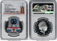 Elizabeth II silver Colorized Proof "The Who" 2 Pounds (1 oz) 2021 PR69 Ultra Cameo NGC, S-WH4. First Releases. Part of the Music Legends series. HID0...