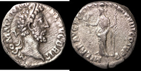 Commodus. (186-187 AD). Denar. (17mm, 2,80g) Rome. Obv: M COMM ANT P FEL AVG BRIT. laureate bust of Commodus right. Rev: HILAR AVG PM TR P XII IMP VII...
