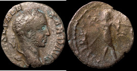 Severus Alexander. (227 AD). Denar. (17mm, 1,97g) Rome. Obv: IMP C M AVR SEV ALEXAND AVG. laureate bust of Severus Alexander right. Rev: P M TR P VI C...