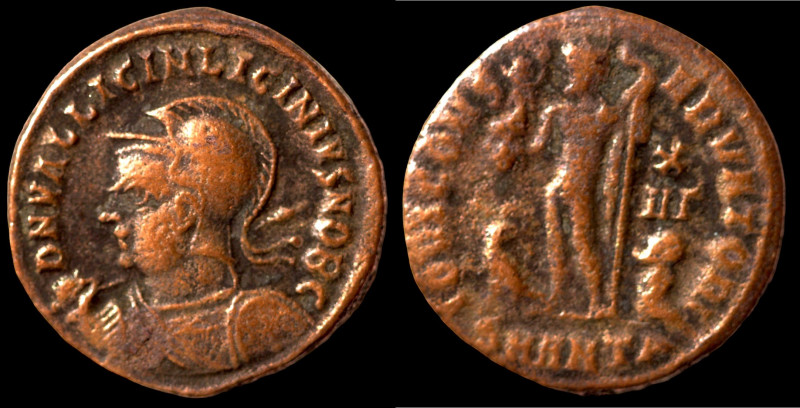 Licinius II. (317-324 AD). Follis. (19mm, 2,72g) Antioch. Obv: D N VAL LICIN LIC...