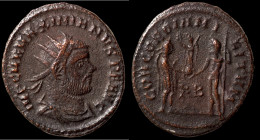 Maximianus. (286-305 AD). Æ Antoninian. (22mm, 3,29g) Antioch. Obv: IMP C M A MAXIMIANVS P F AVG. radiate cuirassed bust of Maximianus right. Rev: CON...