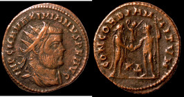 Maximianus. (286-305 AD). Æ Antoninian. (20mm, 3,08g) Antioch. Obv: IMP C M A MAXIMIANVS P F AVG. radiate cuirassed bust of Maximianus right. Rev: CON...