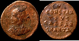 Constantinus I. (307-337 AD). Follis. (18mm, 1,50g) Antioch. Obv: laureate bust of Constantinus left. Rev: CONSTANTINVS CAESAR. star above.