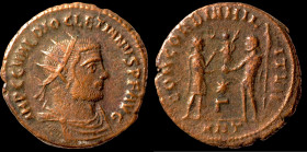Diocletian. (285 AD). Æ Antoninian. (20mm, 3,00g) Antioch. Obv: IMP C C VAL DIOCLETIANVS P F AVG. radiate cuirassed bust of Diocletian right. Rev: CON...