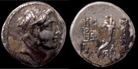 Demetrios I. Soter. (162-150 BC) AR Drachm. (18mm, 4,10g) Antioch. Obv: diademed head right. Rev: cornucopia.