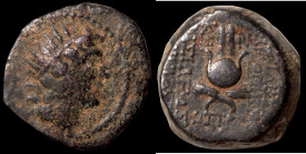 Antiochos VII. Euergetes. (138-129 BC). Bronze Æ. (18mm, 5,58g) Antioch.