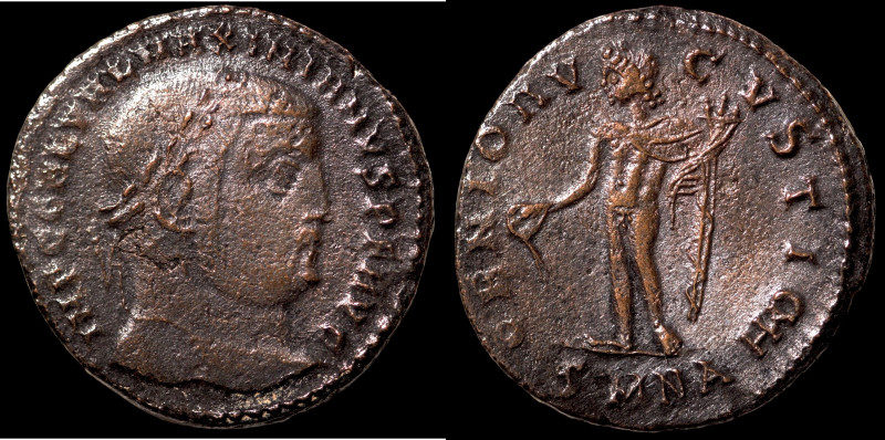 Maximinus II. (310 AD). Follis. (26mm, 5,58g) Antioch. Obv: IMP C GAL VAL MAXIMI...