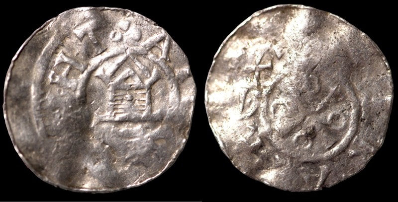 Speyer. Otto II./III. (973-1002). Denar. (1,58g, 20mm). imperial and royal mint ...