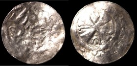 Speyer. Otto II./III. (973-1002). Denar. contemporary imitation? (1,03g, 18,5mm). imperial and royal mint Speyer.