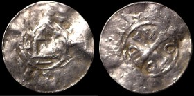 Speyer. Otto II./III. (973-1002). Denar. contemporary imitation? (1,18g, 19mm). imperial and royal mint Speyer.