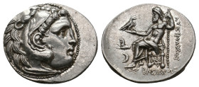 KINGS OF THRACE. Macedonian. Lysimachos. (305-281 BC). AR Drachm. In the types of Alexander III of Macedon. Kolophon mint. Struck circa 299/8-297/6 BC...